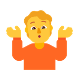 person-shrugging Emoji microsoft
