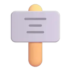 Placard Emoji on Windows