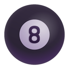 Pool 8 Ball Emoji on Windows