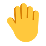 raised-back-of-hand Emoji microsoft