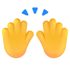 🙌 Manos levantadas en señal de celebración Emoji en Windows