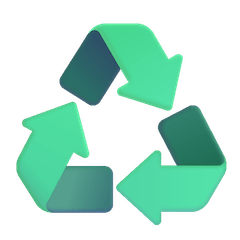 Symbole de recyclage Émoji Windows