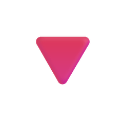 Triangolo rosso con la punta verso il basso Emoji Windows
