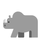 rhinoceros Emoji microsoft