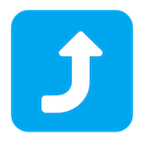 right-arrow-curving-up Emoji microsoft