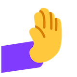 rightwards-pushing-hand Emoji microsoft