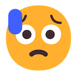 sad-but-relieved-face Emoji microsoft