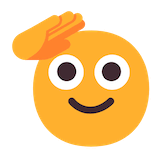 saluting-face Emoji microsoft