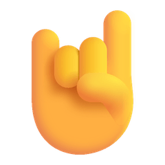 Símbolo de cornos Emoji Windows