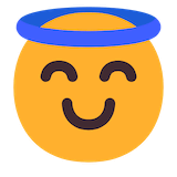 smiling-face-with-halo Emoji microsoft