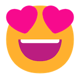 smiling-face-with-heart-eyes Emoji microsoft