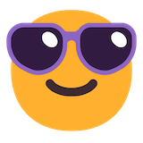 smiling-face-with-sunglasses Emoji microsoft