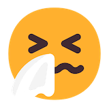 sneezing-face Emoji microsoft