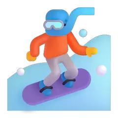 🏂 Snowboardeur Émoji sur Windows
