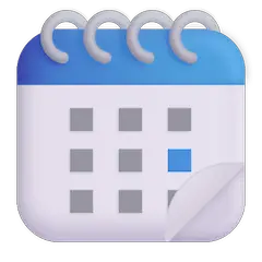 Spiral Calendar Emoji on Windows
