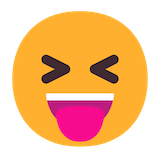 squinting-face-with-tongue Emoji microsoft