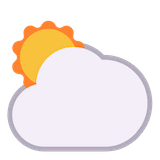 sun-behind-large-cloud Emoji microsoft