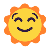 sun-with-face Emoji microsoft