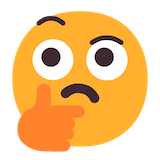 thinking-face Emoji microsoft
