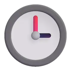 🕒 Drei Uhr Emoji auf Windows