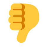 thumbs-down Emoji microsoft