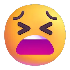 😫 Verstörtes Gesicht Emoji auf Windows