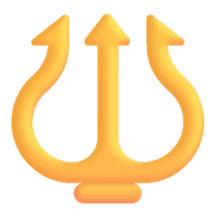 Trident Emblem Emoji on Windows