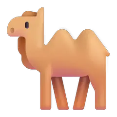 🐫 Zweihöckriges Kamel Emoji auf Windows
