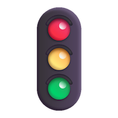 Vertical Traffic Light Emoji on Windows