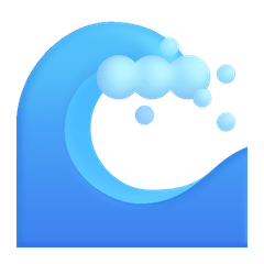 🌊 Water Wave Emoji on Windows