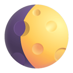 Waxing Gibbous Moon Emoji on Windows