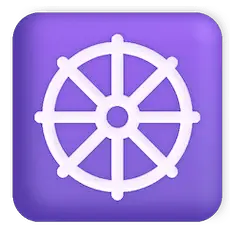 Wheel Of Dharma Emoji on Windows