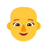 woman-bald Emoji microsoft