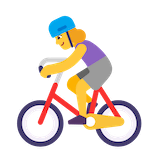 woman-biking Emoji microsoft