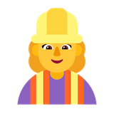 woman-construction-worker Emoji microsoft
