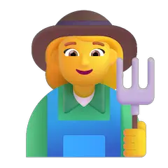 Woman Farmer Emoji on Windows
