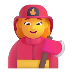 Vigile del fuoco donna Emoji Windows