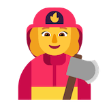 woman-firefighter Emoji microsoft
