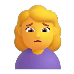 🙍‍♀️ Woman Frowning Emoji on Windows