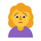 woman-frowning Emoji microsoft