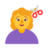 woman-getting-haircut Emoji microsoft