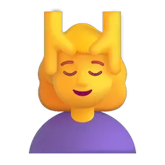 💆‍♀️ Mulher a receber uma massagem na cabeça Emoji nos Windows