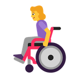 woman-in-manual-wheelchair Emoji microsoft