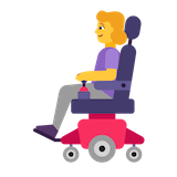 woman-in-motorized-wheelchair Emoji microsoft