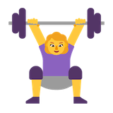 woman-lifting-weights Emoji microsoft