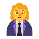woman-office-worker Emoji microsoft
