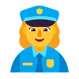 woman-police-officer Emoji microsoft