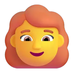 👩‍🦰 Woman: Red Hair Emoji on Windows
