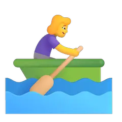 🚣‍♀️ Femme ramant dans un bateau Émoji sur Windows