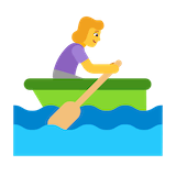 woman-rowing-boat Emoji microsoft